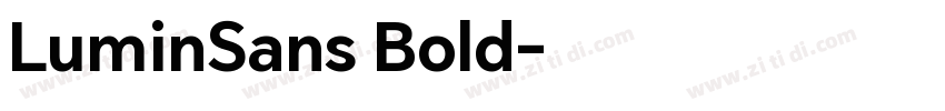 LuminSans Bold字体转换